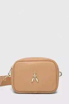 Кожаная сумочка Patrizia Pepe, бежевый