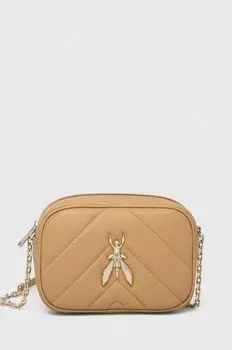 Кожаная сумочка Patrizia Pepe, бежевый