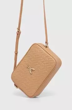 Кожаная сумочка Patrizia Pepe, бежевый