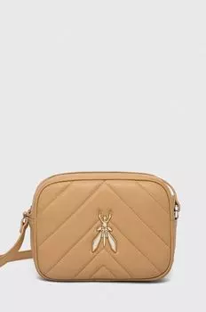 Кожаная сумочка Patrizia Pepe, бежевый