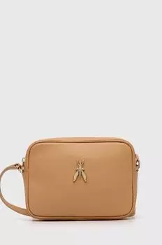 Кожаная сумочка Patrizia Pepe, бежевый