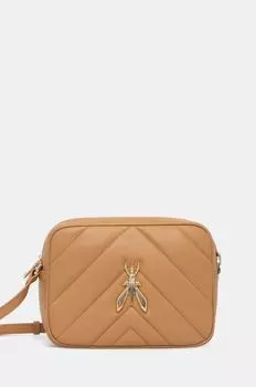 Кожаная сумочка Patrizia Pepe, бежевый