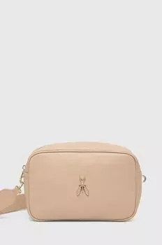 Кожаная сумочка Patrizia Pepe, бежевый