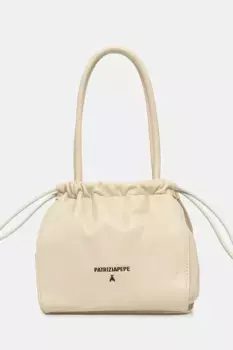 Кожаная сумочка Patrizia Pepe, бежевый