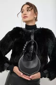 Кожаная сумочка Patrizia Pepe, черный
