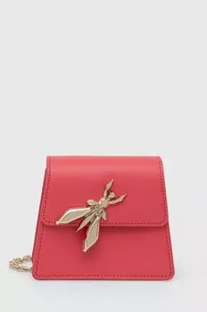 Кожаная сумочка Patrizia Pepe, розовый