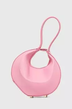 Кожаная сумочка Patrizia Pepe, розовый