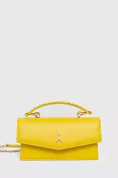 Кожаная сумочка Patrizia Pepe, желтый