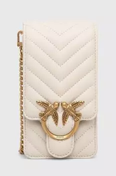 Кожаная сумочка Pinko, белый