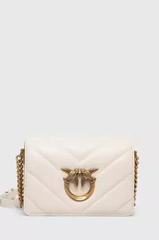Кожаная сумочка Pinko, белый