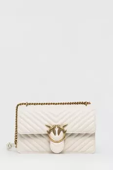 Кожаная сумочка Pinko, белый