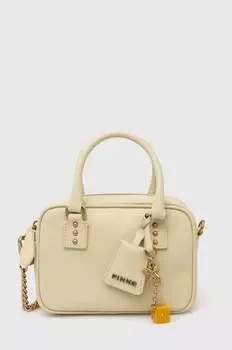 Кожаная сумочка Pinko, бежевый