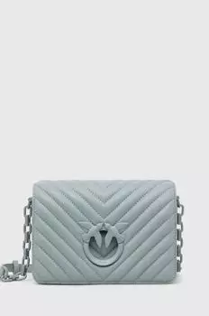 Кожаная сумочка Pinko, бирюзовый