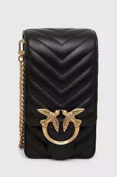 Кожаная сумочка Pinko, черный