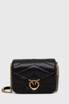 Кожаная сумочка Pinko, черный