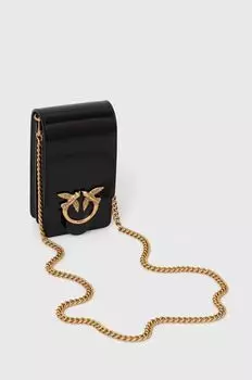 Кожаная сумочка Pinko, черный