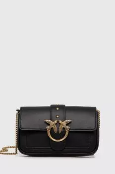 Кожаная сумочка Pinko, черный