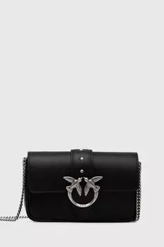 Кожаная сумочка Pinko, черный