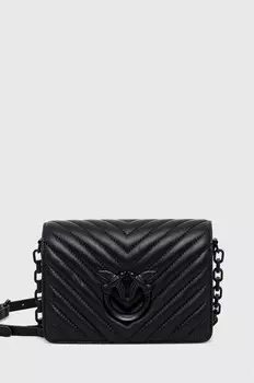 Кожаная сумочка Pinko, черный