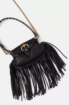 Кожаная сумочка Pinko, черный