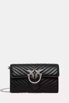 Кожаная сумочка Pinko, черный