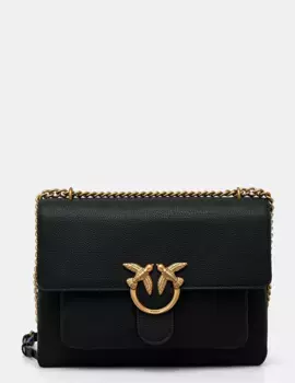 Кожаная сумочка Pinko, черный
