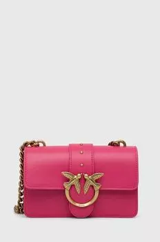 Кожаная сумочка Pinko, фиолетовый