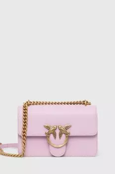 Кожаная сумочка Pinko, фиолетовый
