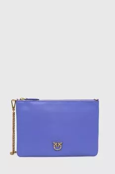 Кожаная сумочка Pinko, фиолетовый