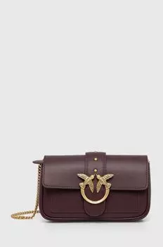 Кожаная сумочка Pinko, фиолетовый