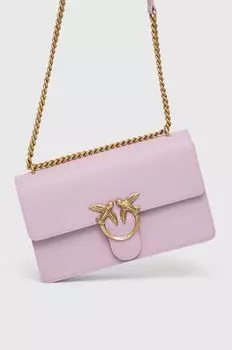 Кожаная сумочка Pinko, фиолетовый