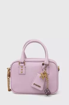 Кожаная сумочка Pinko, фиолетовый