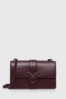 Кожаная сумочка Pinko, фиолетовый