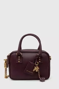 Кожаная сумочка Pinko, фиолетовый