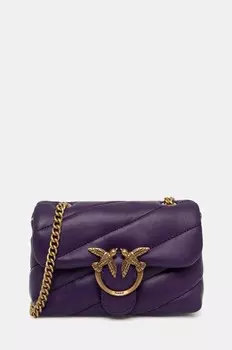 Кожаная сумочка Pinko, фиолетовый