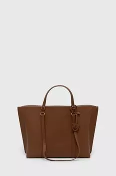 Кожаная сумочка Pinko, коричневый