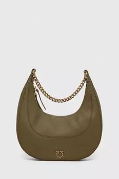 Кожаная сумочка Pinko, коричневый