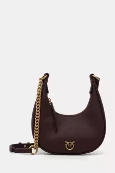 Кожаная сумочка Pinko, коричневый