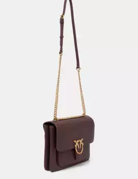 Кожаная сумочка Pinko, коричневый