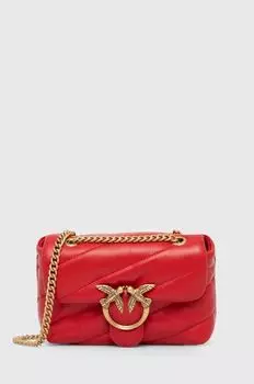 Кожаная сумочка Pinko, красный