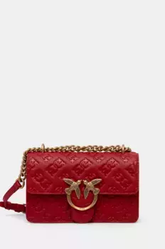 Кожаная сумочка Pinko, красный