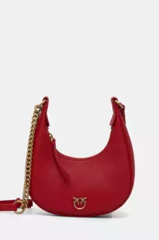 Кожаная сумочка Pinko, красный
