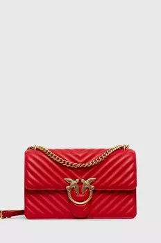 Кожаная сумочка Pinko, красный