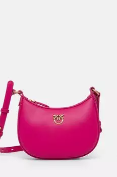 Кожаная сумочка Pinko, розовый