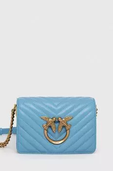 Кожаная сумочка Pinko, синий