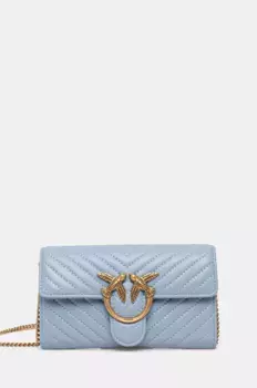 Кожаная сумочка Pinko, синий