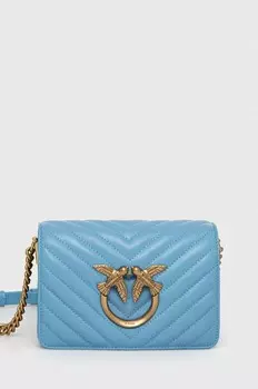 Кожаная сумочка Pinko, синий