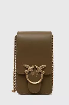 Кожаная сумочка Pinko, зеленый