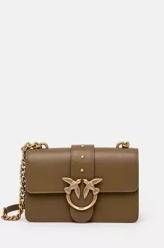 Кожаная сумочка Pinko, зеленый