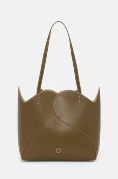 Кожаная сумочка Pinko, зеленый